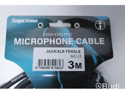 Audio Kabel 6st - Supreme Jack/XLR-Female 3m