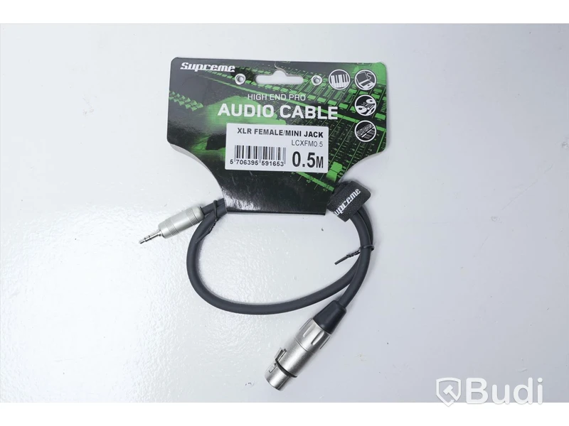Audio Kabel 3st - Supreme XLR Female/Mini Jack 0,5m