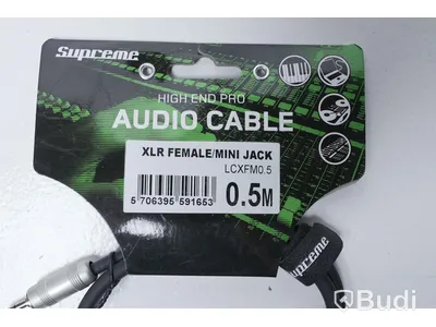 Audio Kabel 3st - Supreme XLR Female/Mini Jack 0,5m