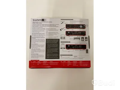 Focusrite scarlett 2i4 USB audio interface Omstartad pga felbud