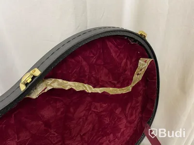 Gibson custom case signerat Mike Bloomfield med diverse defekter