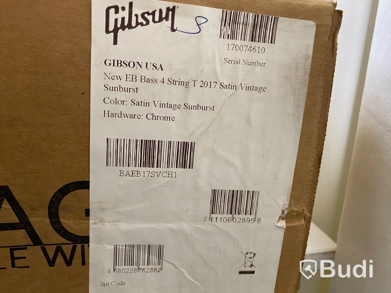 Gibson new EB bass 4 string T 2017 Satin Vintage Sunburst