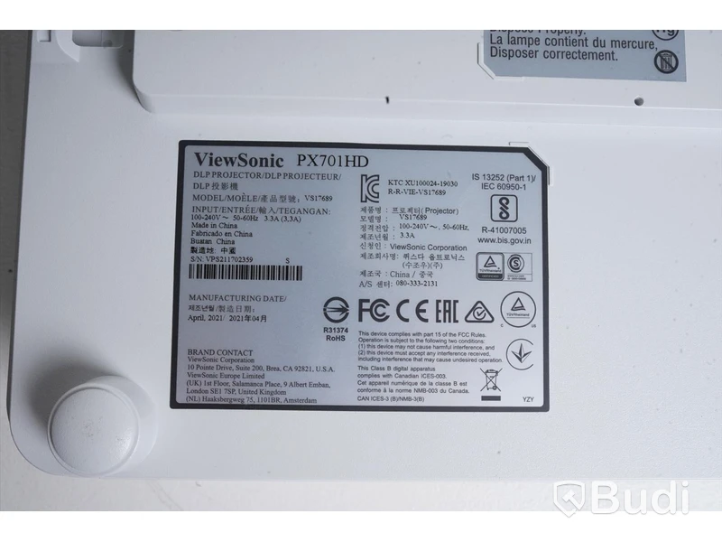 Projektor - ViewSonic PX701HD