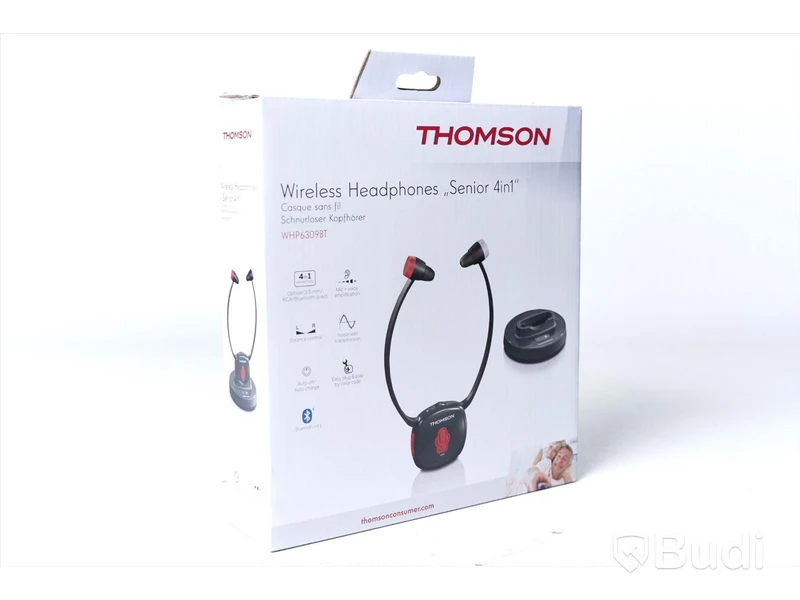 Trådlösa TV-hörlurar Senior Förstärkt ljud WHP6309BT (Bluetooth)
