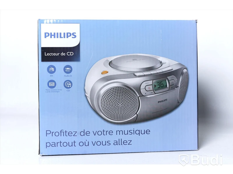 1 st Philips Boombox CD/Radio/Kassett och 1 st Denver klockradio CPR-710.