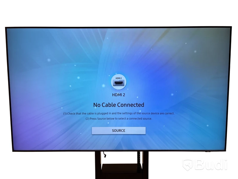 TV-skärm Samsung QE85T 4K 85-tum inkl. TV-ställ på hjul