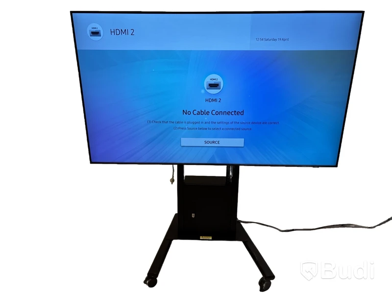 TV-skärm Samsung QE85T 4K 85-tum inkl. TV-ställ på hjul