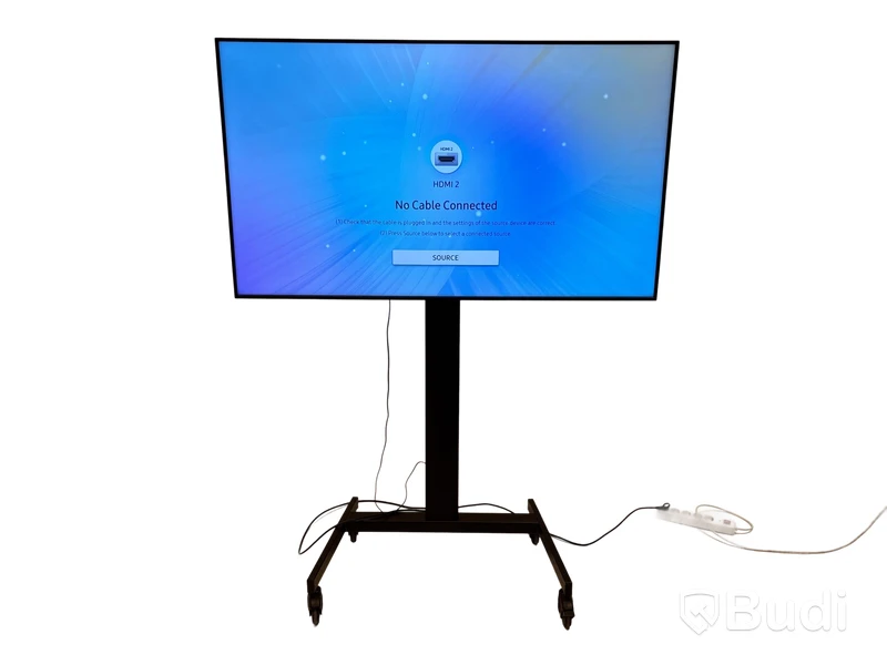 TV-skärm Samsung, QM65R-B, 65 tum 4K UHD inkl.TV-ställ på hjul