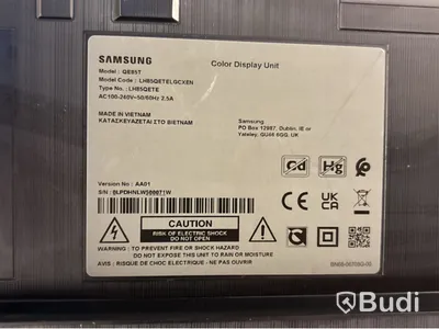 TV-skärm Samsung, QE85T, 85 tum 4K inkl. TV-ställ på hjul