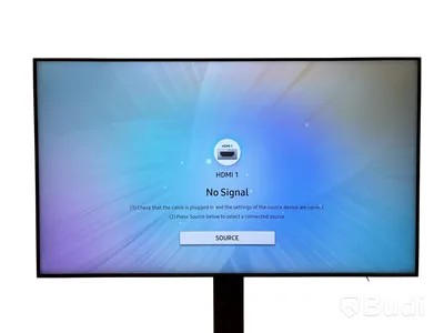 TV-skärm Samsung, QM65R-B, 65 tum 4K UHD inkl. TV-ställ på hjul