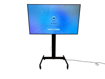 TV-skärm Samsung, QM65R-B, 65 tum 4K UHD inkl. TV-ställ på hjul