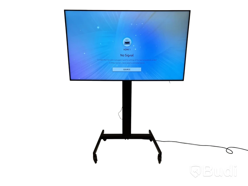 TV-skärm Samsung, QM65R-B, 65 tum 4K UHD inkl. TV-ställ på hjul