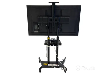 TV-skärm Samsung, QB65R, 65 tum 4K UHD med TV-ställ på hjul