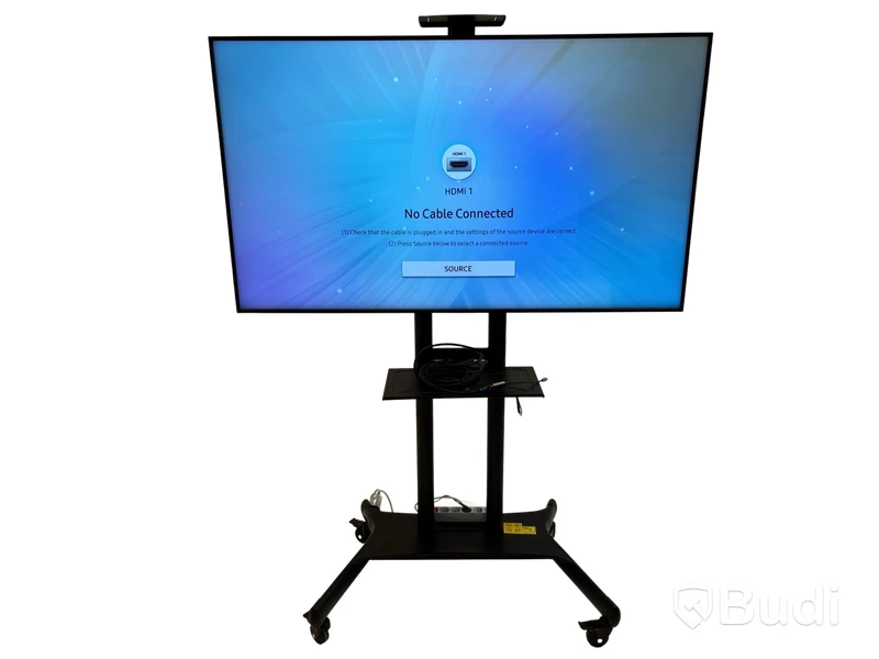 TV-skärm Samsung, QB65R, 65 tum 4K UHD med TV-ställ på hjul