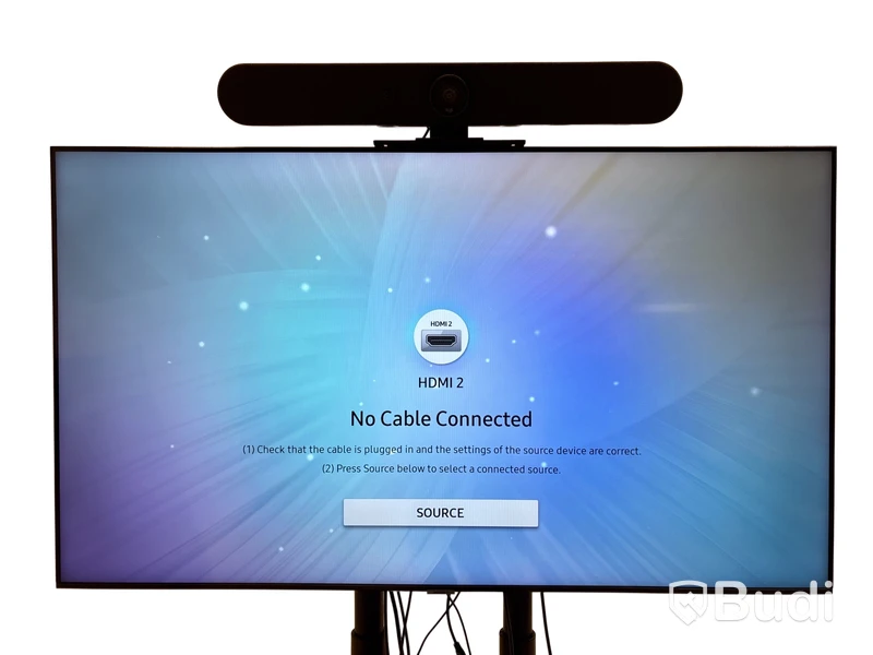 TV-skärm Samsung, QE55T, 55 tum 4K UHD inkl. TV-ställ på hjul