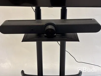 TV-skärm Samsung, QE65T, 65 tum 4K inkl. TV-ställ på hjul och konferenskamera