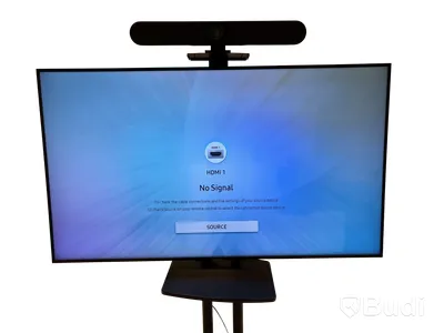 TV-skärm Samsung, UE65N, 65 tum 4K inkl. TV-ställ på hjul och konferenskamera