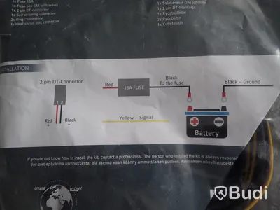Driving lights connection kit