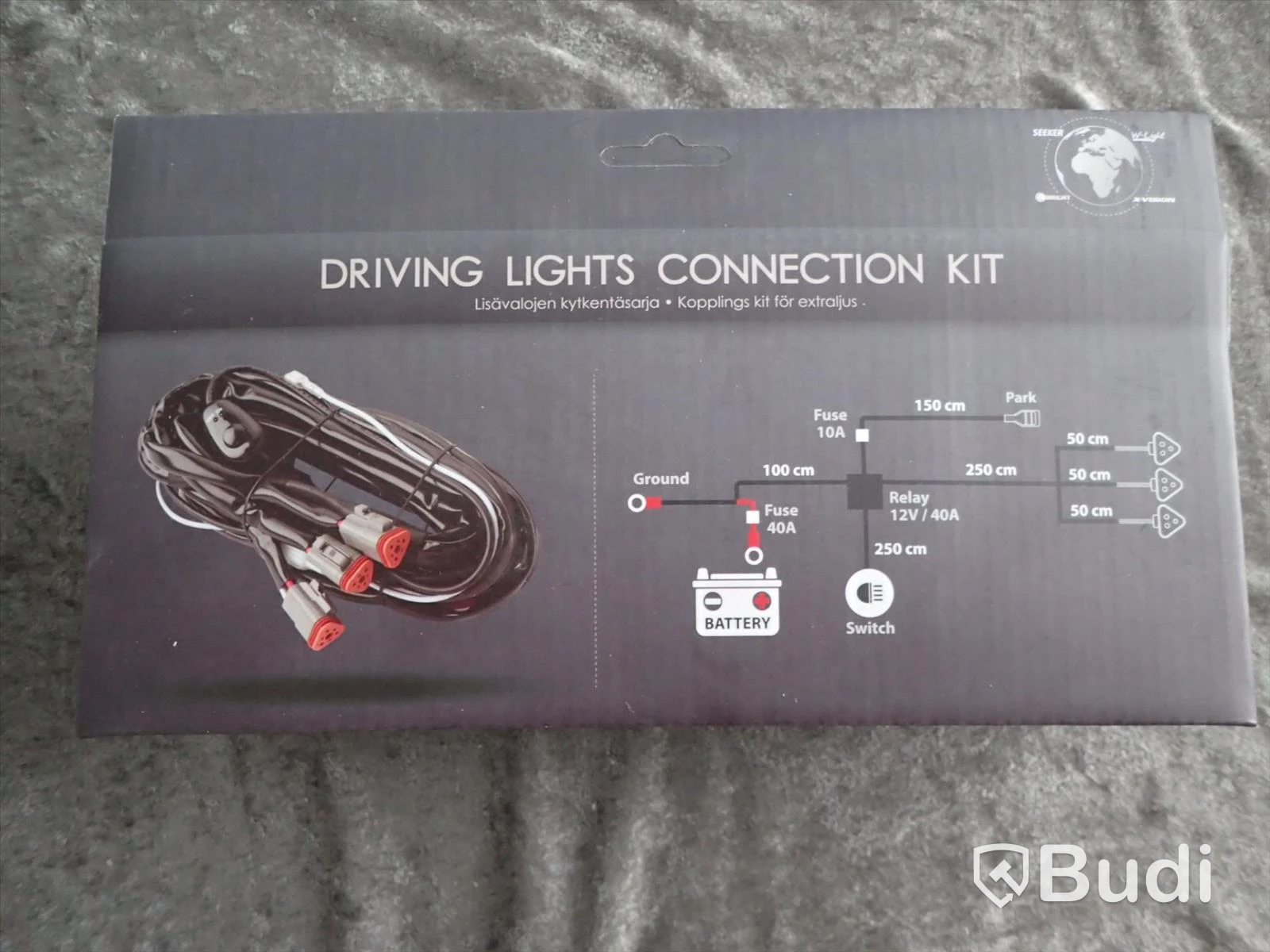 Driving lights connection kit