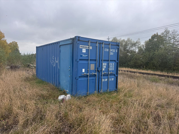 20 fots container, isolerad,  verkstadinredd