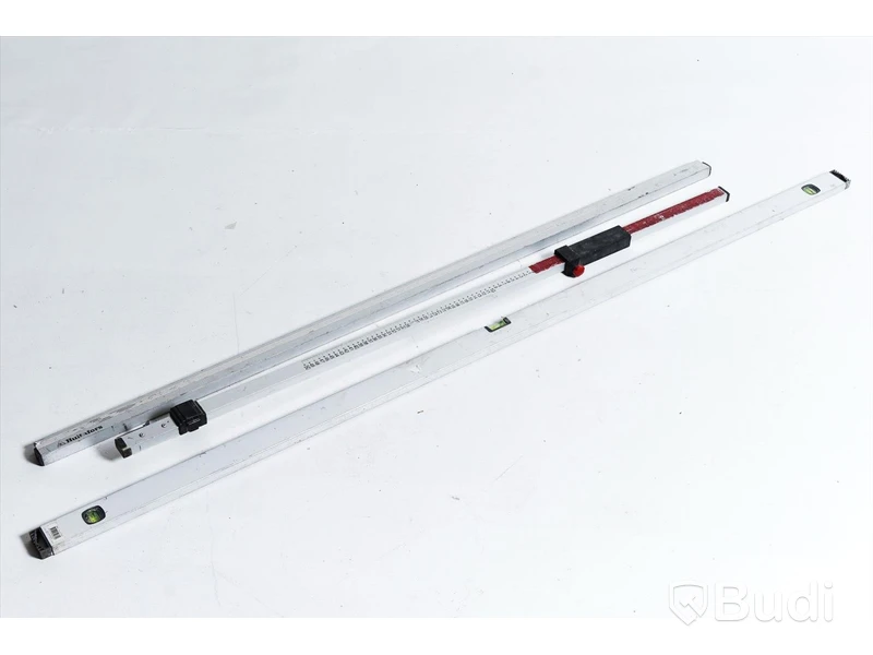 Rotations laser - Spectra Precision LL300, med stativ, Lasermottagare HL450, delbar mätsticka, aluminium rätskiva, lod och mätsticka.