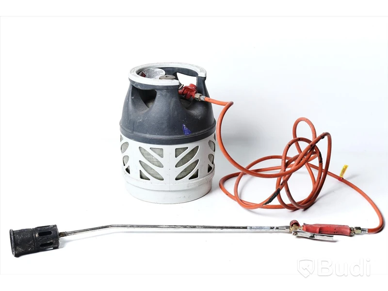 Gasbrännare - ROTHENBERGER, med använd gasolflaska (3,8kg kapacitet).
