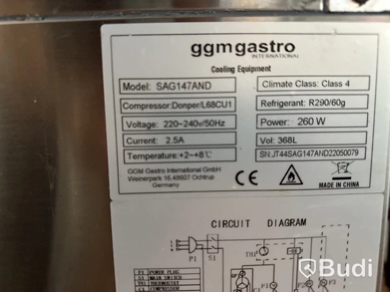 Kylbänk GGM-Gastro modell SAG 147 AND