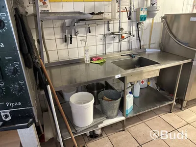 Diskbänk / avspolningsbänk till diskmaskin
