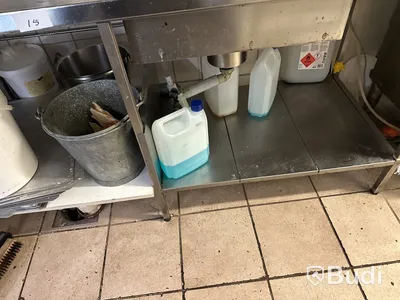 Diskbänk / avspolningsbänk till diskmaskin
