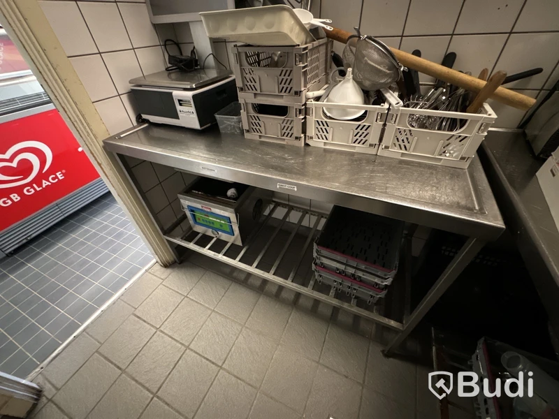 Rostfri diskbänk