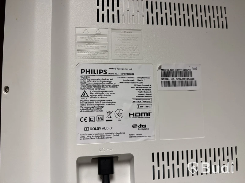 TV Philips, 32 tum, OBS! fjärrkontroll medföljer ej