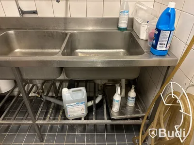 Rostfri diskbänk