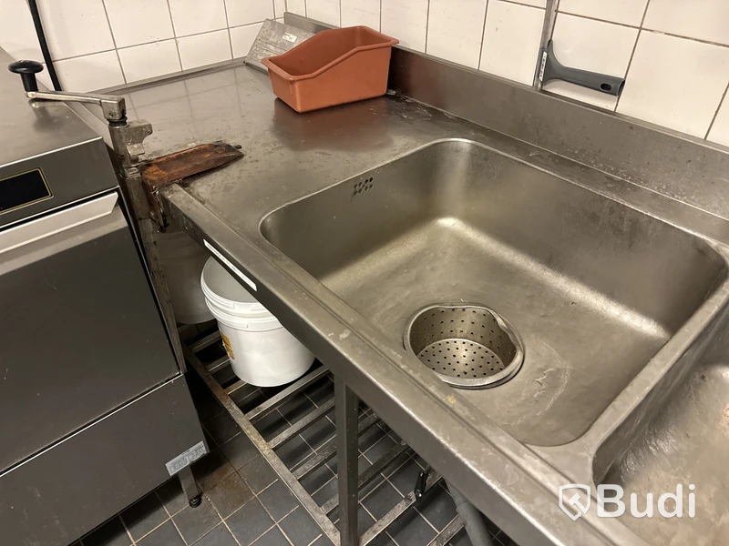 Rostfri diskbänk