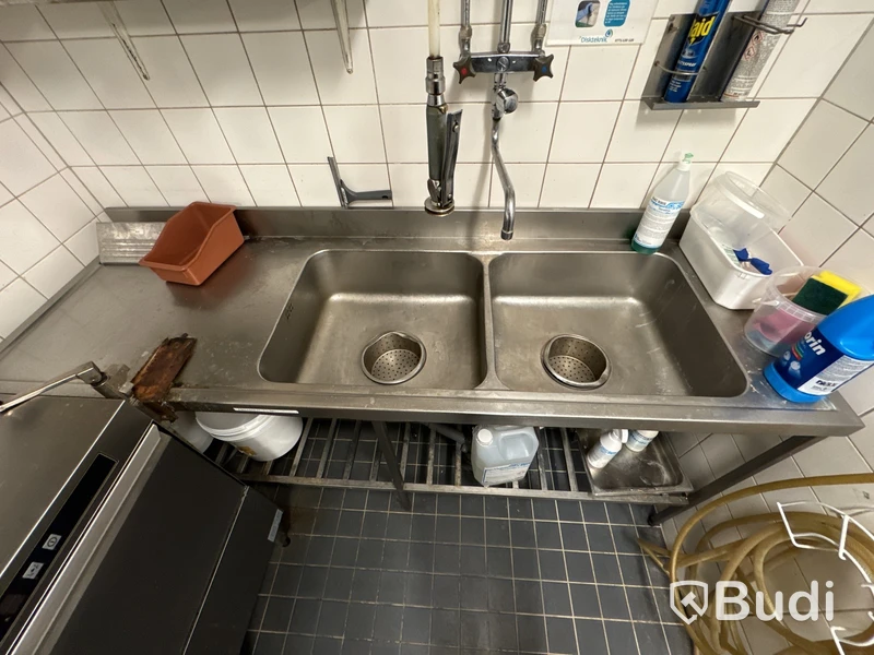 Rostfri diskbänk