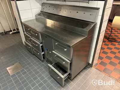 Rostfri kylbänk med 9 st. utdragbara lådor, Coolpart