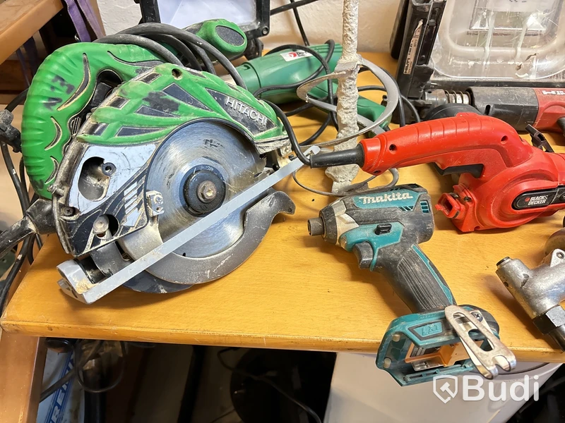 Bultpistol, cirkelsåg, nibbler m.m.