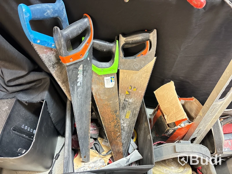 Handverktyg, förbrukningsmaterial m.m.