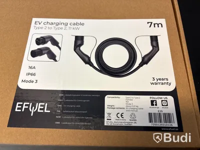 Laddkabel för bil 7 m (ny)