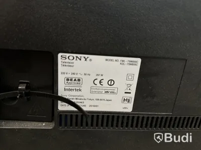 Väggtv 75-tum Sony