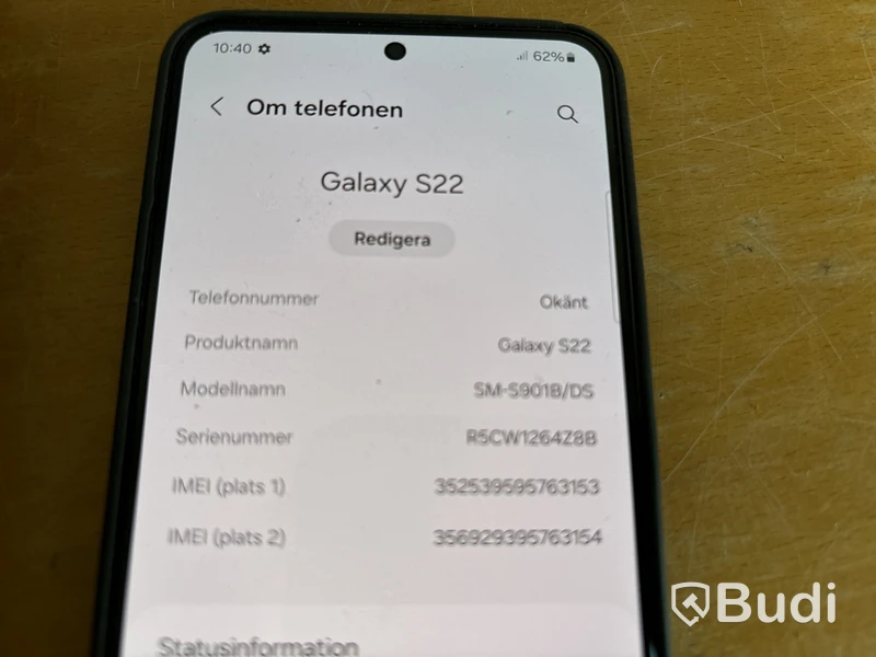 Samsung Galaxy S22 mobiltelefon