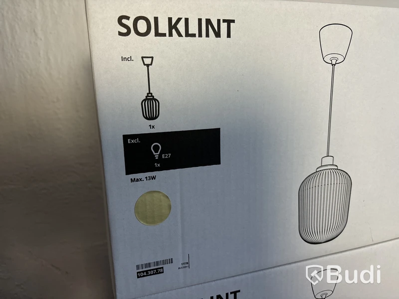 5 st belysningar, IKEA Solklint, Nya