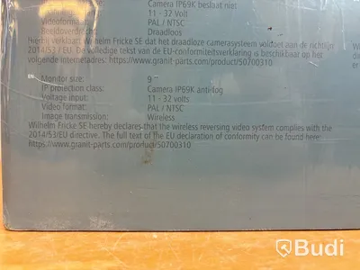 Trådlös backkamera, Granit (Ny)