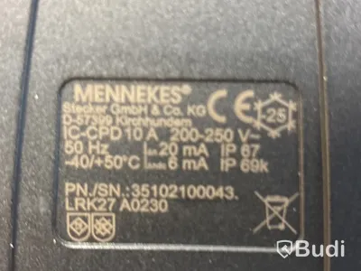 Laddkabel för bil, Mennekes. (Ny)