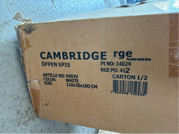 Öppen spis Cambridge rge 
