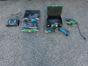 Maskinpaket Makita/ Hitachi.