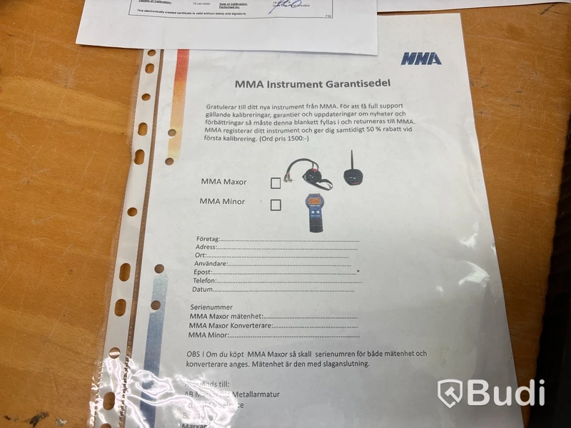 Differenstryckmätare MMA Maxor