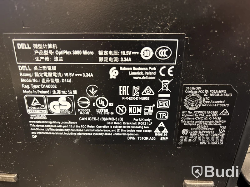 Dell mini-pc med 24-tums skäm