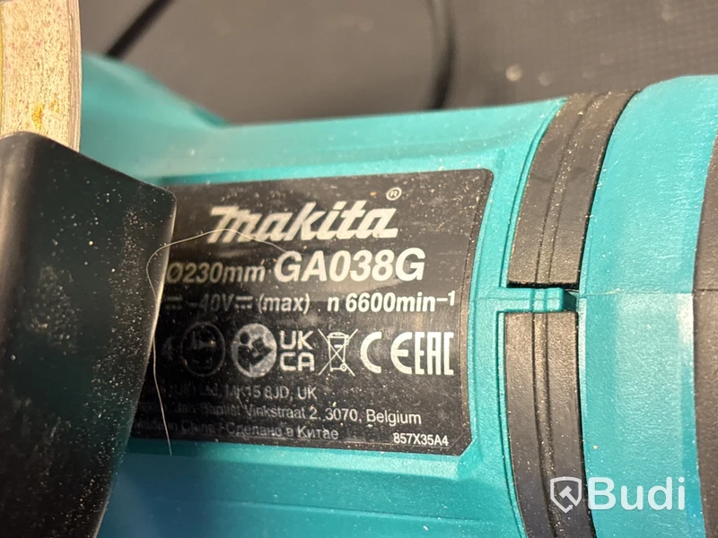 Vinkelslip Makita 40 Volt