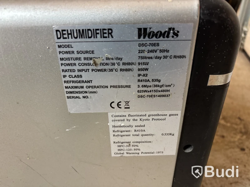 Avfuktare Woods DSC-70ES