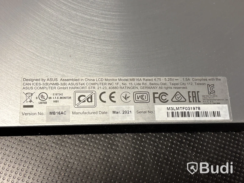Asus ZenScreen MB16A